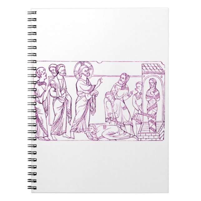 Jesus Christ resurrects Lazarus Notebook (Front)