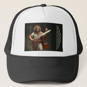 Jesus Christ Returns with a Sword Trucker Hat