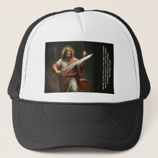 Jesus Christ Returns with a Sword Trucker Hat