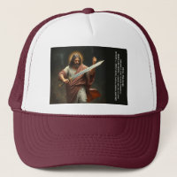 Jesus Christ Returns with a Sword Trucker Hat