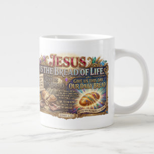 Jesus Christ Reveals Bread Of Life Truth Large Coffee Mug