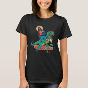 Jesus Christ Rex Dinosaur Ride Christian Religious T-Shirt