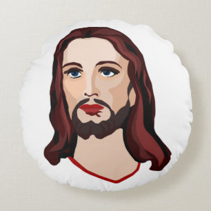 JESUS CHRIST ROUND CUSHION