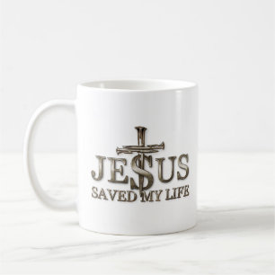 Jesus Christ Saved My Life Gift For Women Men Coffee Mug