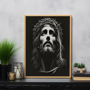 Jesus Christ Savior's Unwavering Poster