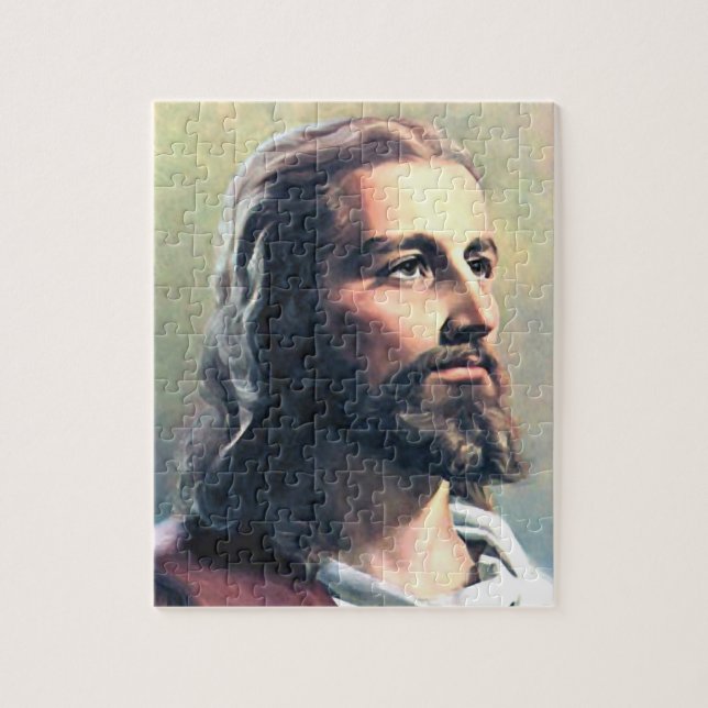 Jesus Christ Saviour God Son Religion Faith Jigsaw Puzzle (Vertical)
