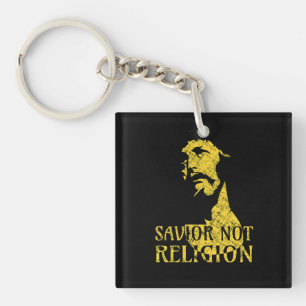 Jesus Christ - Saviour Not Religion Key Ring