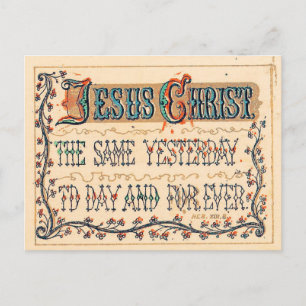 Jesus Christ - Scriptures Postcard