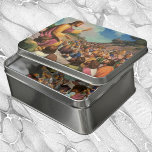 Jesus Christ Sermon on the Mount, Vintage Religion Jigsaw Puzzle<br><div class="desc">Vintage illustration religious bible design featuring the Sermon on the Mount. Jesus Christ is speaking to a group on people (his disciples) on the mountain. The Sermon on the Mount is a collection of sayings and teachings of Jesus Christ which emphasises the moral teachings found in the Gospel of Matthew....</div>