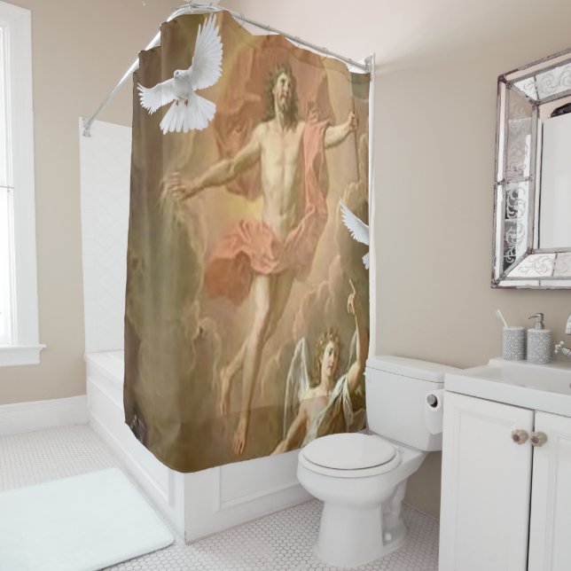 Jesus Christ Shower Curtain (In Situ)