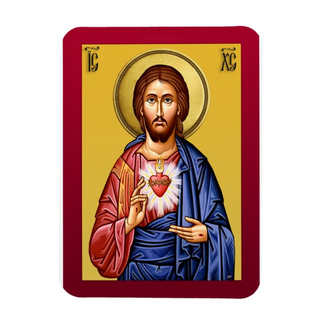 Jesus Christ son of God new red Magnet (Vertical)