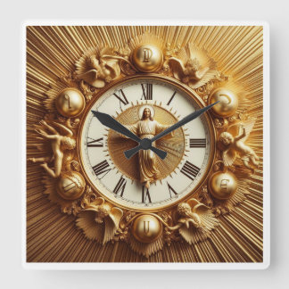 Jesus Christ Square Wall Clock