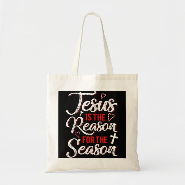 Jesus Christ Stained Glass Window Church God Chris Tote Bag (Front)