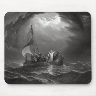 Jesus Christ Stills the Tempest Mouse Mat