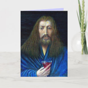 JESUS CHRIST,THE CHALICE HOLIDAY CARD