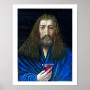 JESUS CHRIST, THE CHALICE IN EMMAUS POSTER