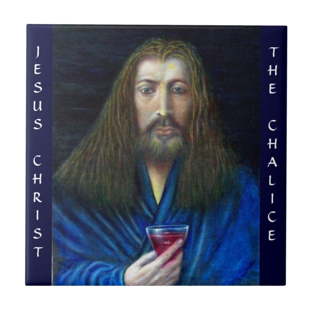 JESUS CHRIST, THE CHALICE IN EMMAUS TILE (Front)