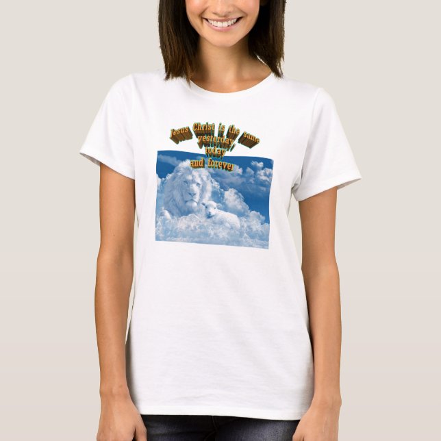 Jesus Christ the lion and the lamb T-Shirt (Front)