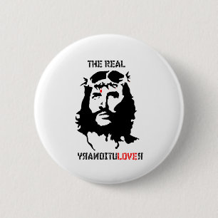 Jesus Christ - The Real Revolutionary 6 Cm Round Badge