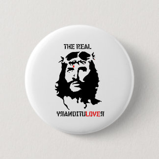 Jesus Christ - The Real Revolutionary 6 Cm Round Badge