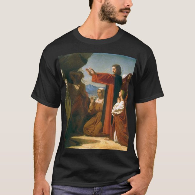 Jesus Christ - The Resurrection Of Lazarus T-Shirt (Front)