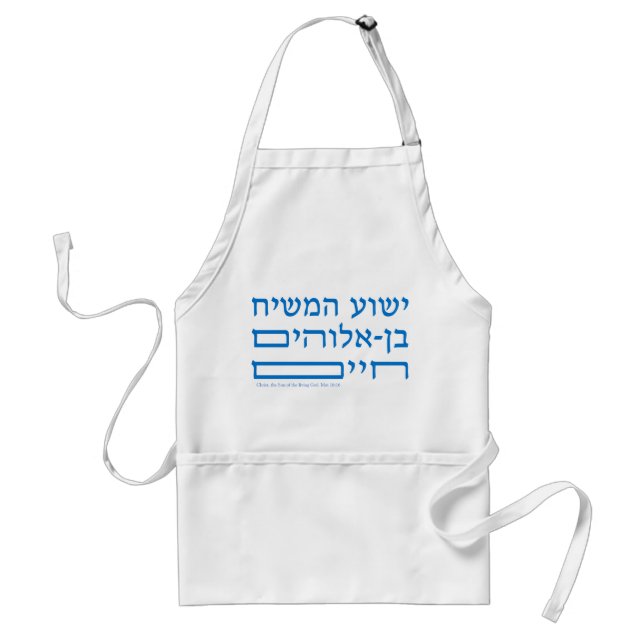 Jesus Christ, the Son of the living God  in Hebrew Standard Apron (Front)