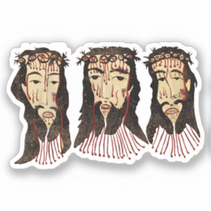 Jesus Christ Thorn Crown Folk art Painting