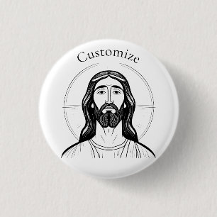 Jesus Christ Thunder_Cove 3 Cm Round Badge