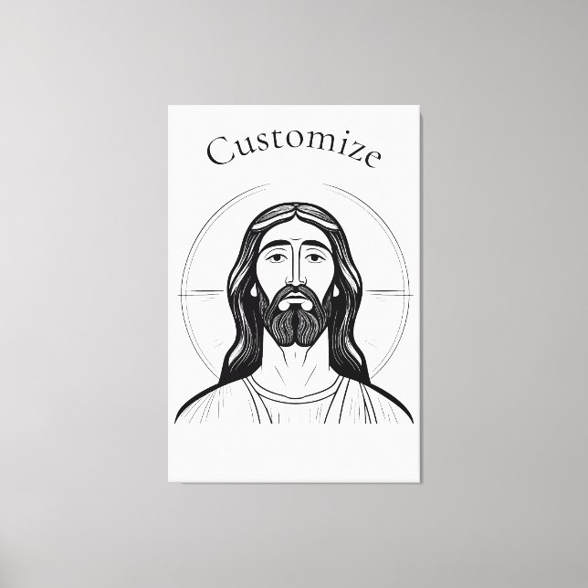Jesus Christ Thunder_Cove Canvas Print (Front)