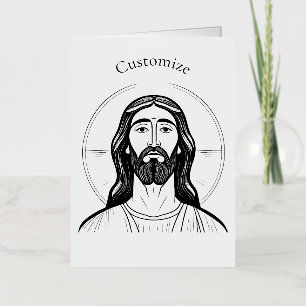 Jesus Christ Thunder_Cove Foil Holiday Card