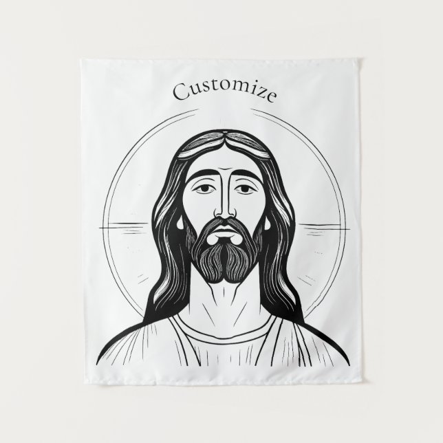 Jesus Christ Thunder_Cove Tapestry (Front)