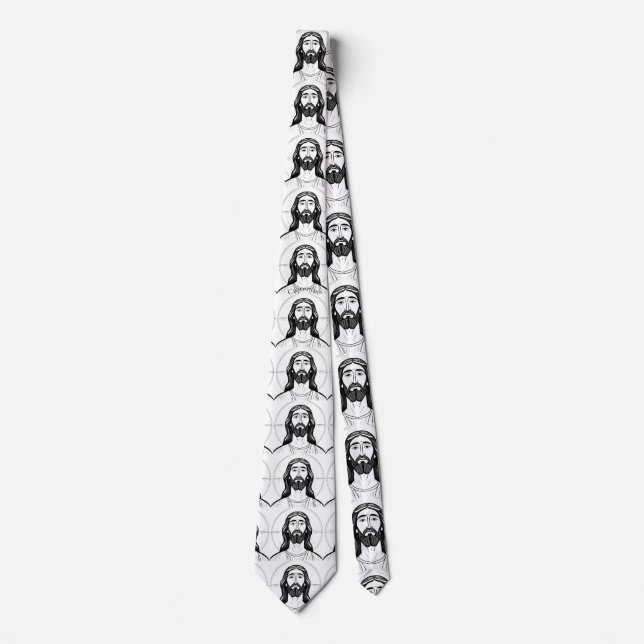Jesus Christ Thunder_Cove Tie (Front)