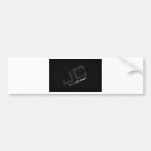 Jesus Christ Typo Art Bumper Sticker