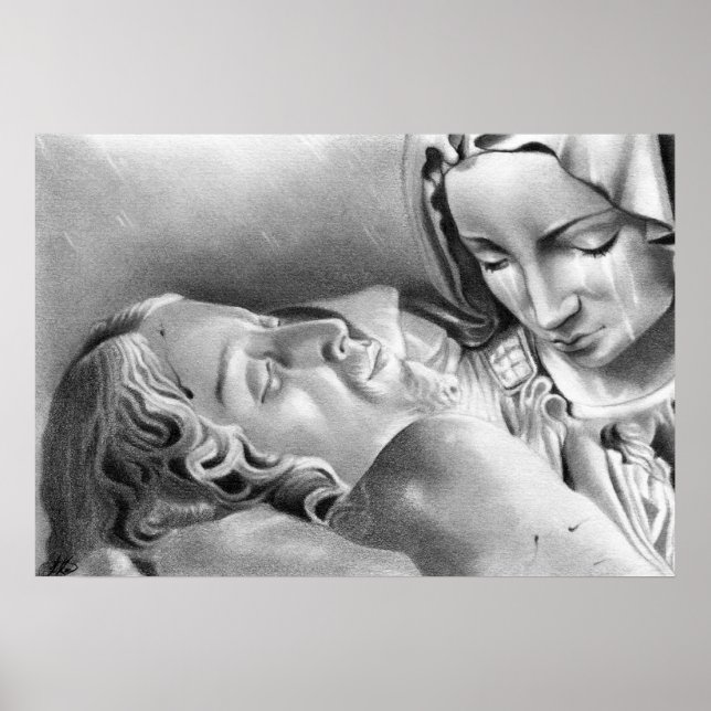 Jesus Christ Virgin Mary Poster (Front)