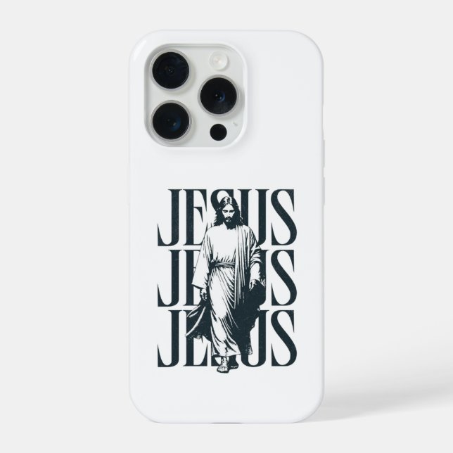 Jesus Christ Walking iPhone Case (Back)