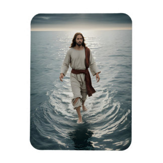Jesus Christ Walks on Water Magnet