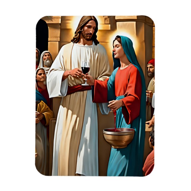 Jesus Christ Wedding at Cana Magnet (Vertical)