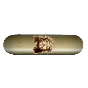 Jesus Christ with a Crown of Thorns Skateboard