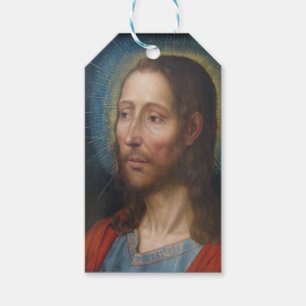 Jesus Christ With a Golden Halo Gift Tags