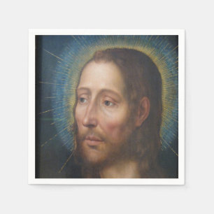 Jesus Christ With a Golden Halo Napkin