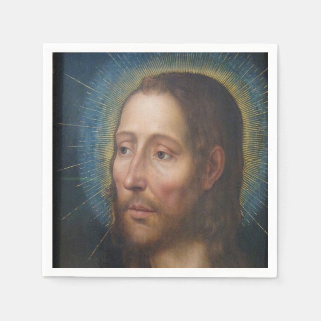 Jesus Christ With a Golden Halo Napkin (Front)