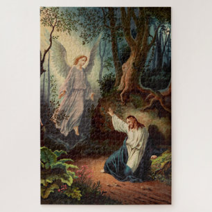 Jesus Christ with angel Jigsaw Puzzle