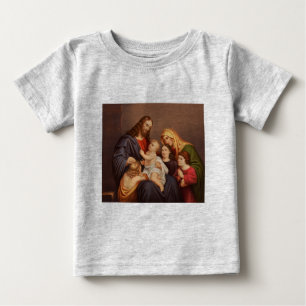 Jesus Christ with Children Premium Fine Art Baby T-Shirt