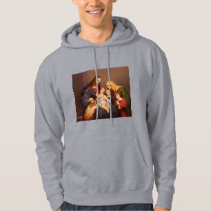 Jesus Christ with Children Premium Fine Art Hoodie