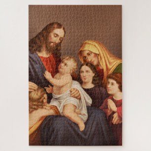 Jesus Christ with Children Premium Fine Art Jigsaw Puzzle