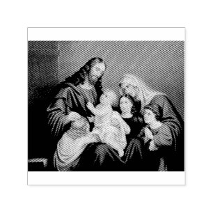 Jesus Christ with Children Premium Fine Art Self-inking Stamp