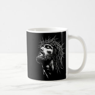Jesus Christ With Crown Of Ns Jesus Graphic Coffee Mug