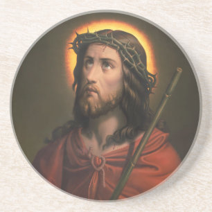 Jesus Christ with Crown of Thorns Coaster