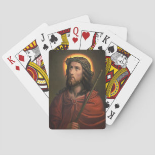 Jesus Christ with Crown of Thorns Playing Cards