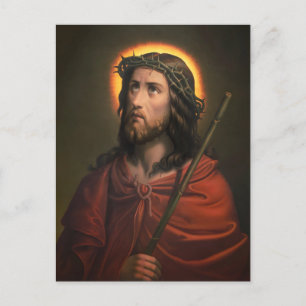 Jesus Christ with Crown of Thorns Postcard